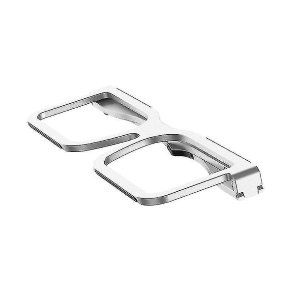 Creative Folding Glass Stand Laptop Kylning Bordsställ (Silver)
