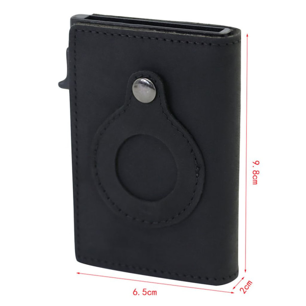 Multifunktionell plånbok, 2 i 1 case för läderplånbok black