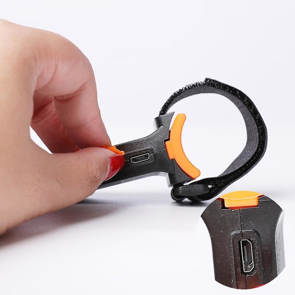USB uppladdningsbar cykelbakljus med 5 lägen, hållbart säkerhetsled-ljus