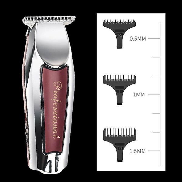 Snygga hårklippare för män, Ny hårklippare med T-blad, Cordless Rider-hårklippare Professionell frisör, T-blads-hårklippare