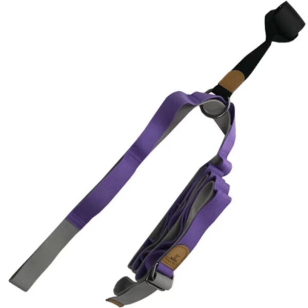 Benstretchband - lätt att installera på dörren - Dans och gymnastikträning Flexibilitet Stretchrem purple
