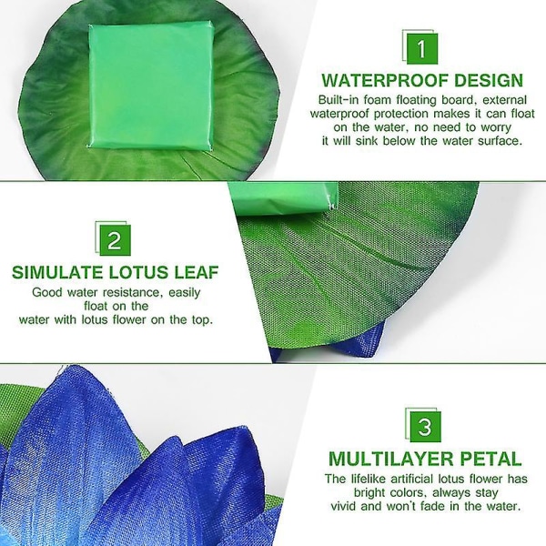 4 st flytande lotusljus