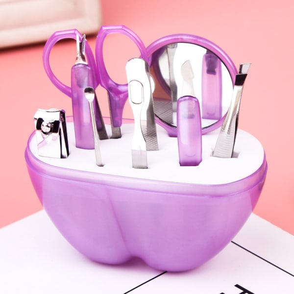 Skönhet Nail Makeup Tool Set Purple