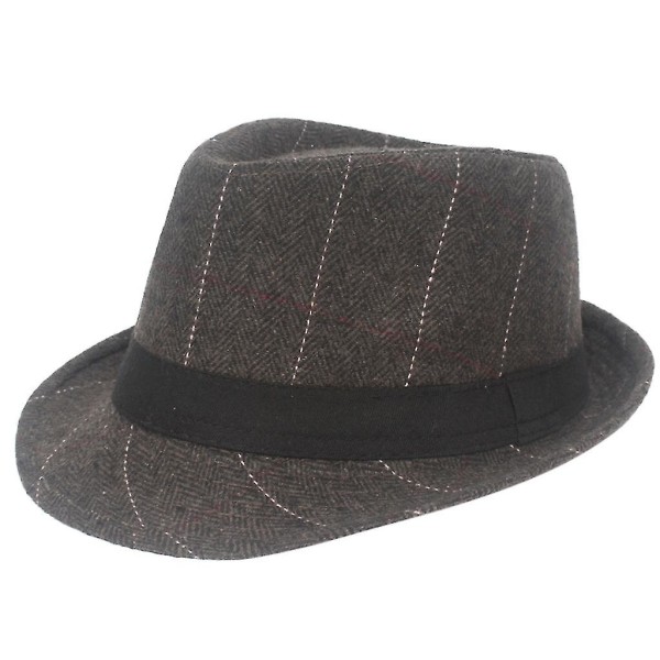 Black Grey Herringbone Newsboy Baker Boy Tweed Flat Cap Herr Gatsby Hat