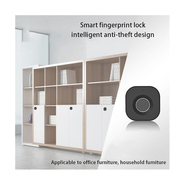 Smart Home Biometriskt fingeravtryckslås Dold låda Elektroniskt lås Sekretess Nyckellöst säkerhetsskydd