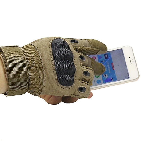 Taktiska handskar, Militärhandskar med pekskärm med hård knoge för jakt Skytte Fotvandring Airsoft Camping Paintball Army Training