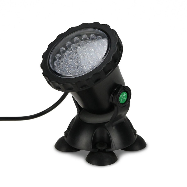Dränkbar spotlight med 36 LED-lampor 3,5 watt färgskiftande spotlight för akvarium trädgårdsdamm pooltank fontän vattenfall