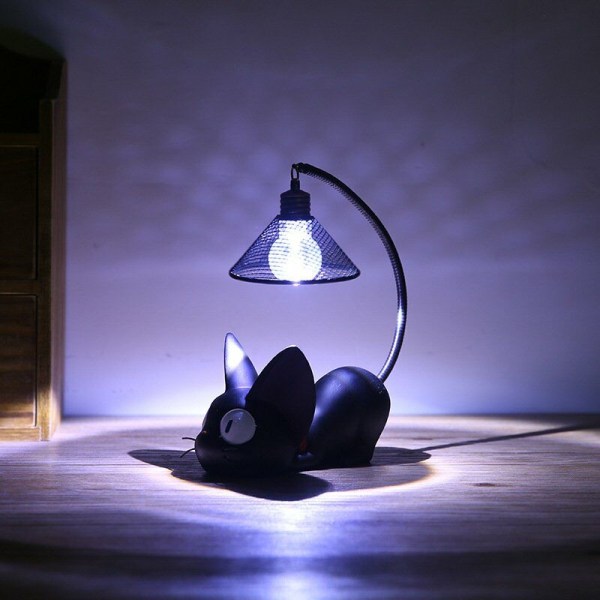 Black Cat Lamp, Led Black Cat Lamp Figurine Cat Lamp, Creative Resin Cat Animal Night Light, Children's Small Cat Night Light, Cat Sänglampa