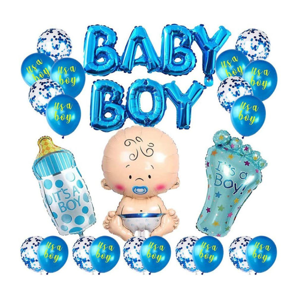 Gender Reveal Ballonger, Ballonger för pojkar eller flickor, Gender Reveal Party, Baby Shower Party Dekorationer