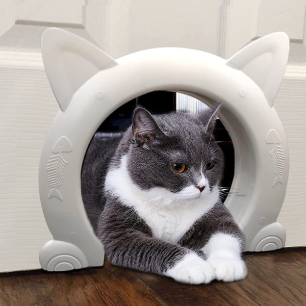 Cat Corridor Interiör Dörr för husdjur kompatibel med små medelstora katter gömmer kattlådan