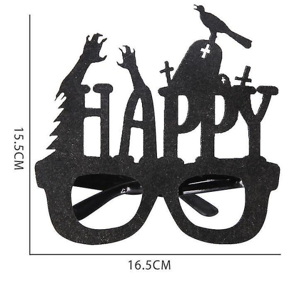 2-pack Halloween-glasögon Cosplay-glasögon Trendiga festglasögon Cosplay Halloween-festdekorationer för barn och vuxna