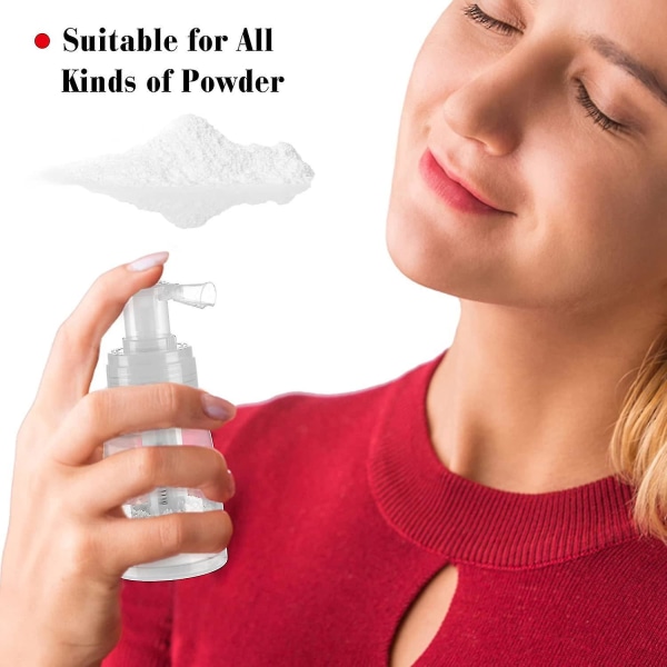 Pulversprayflaska tom avtagbar kosmetisk reseflaska med låsmunstycke 180 ml