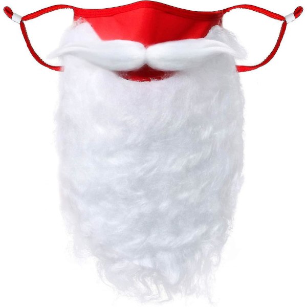Rolig jultomte skägg kostym tillbehör juldekoration fest semester nyhet för vuxna