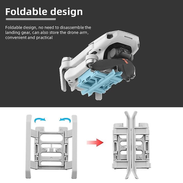 Landningsställ för Mini/Mini 2/Mini SE Snabbkoppling Höjd Förlängd Ben Skydd Fötter Förlängningar Tillbehör