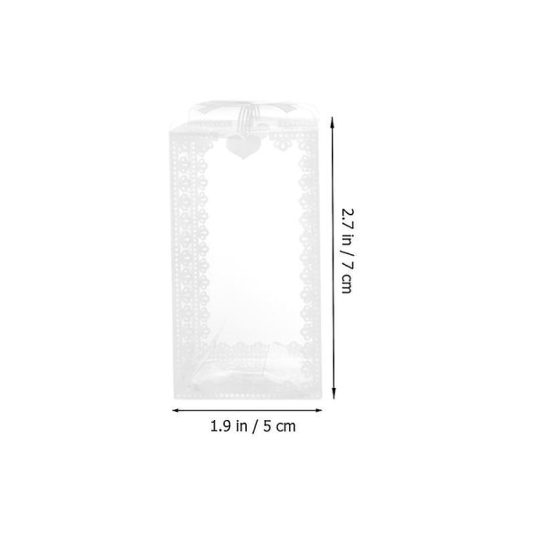 10 st genomskinliga pvc-lådor