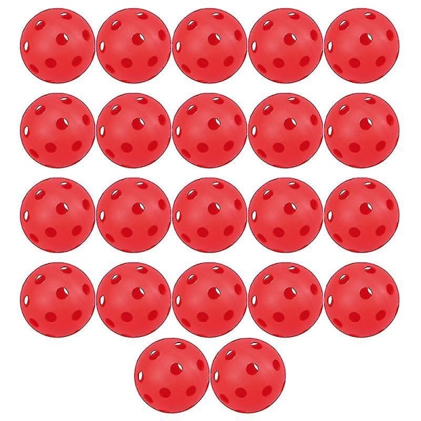 22 st plastbollar officiell storlek set för inomhusträning utomhus (röd)