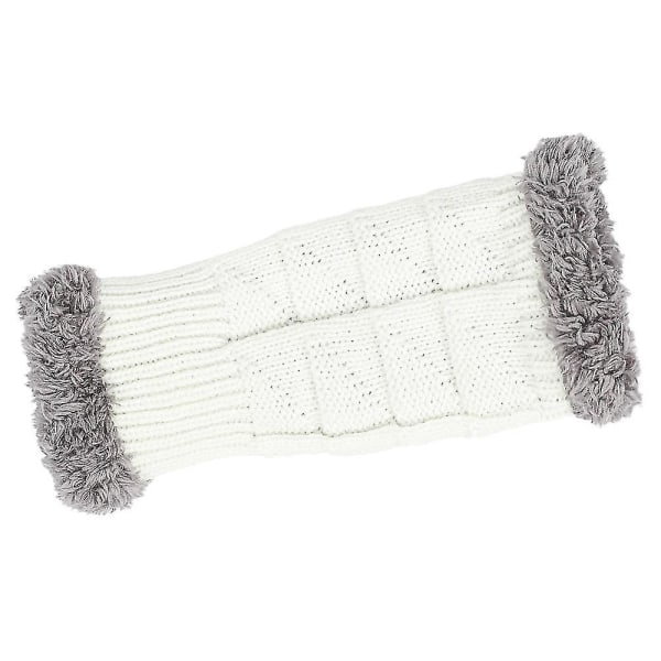 1 par Fingerless Arm Handled Warm Winter Fuzzy Knitted Handskar Hand Warmer Mittens Gift
