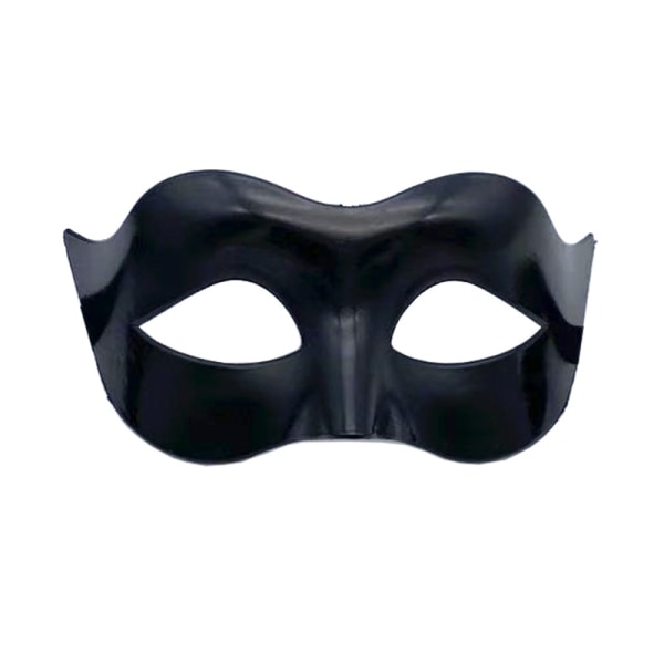Svart matt klassisk venetiansk mask, maskerad, burlesk boll