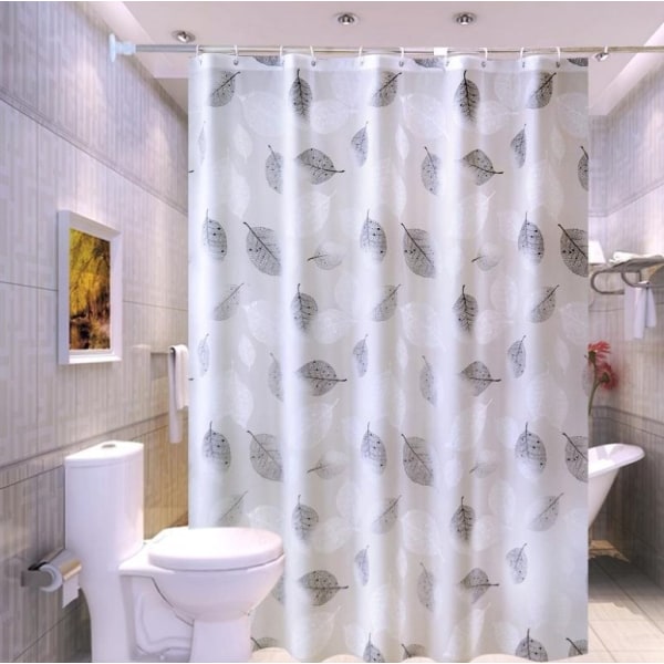 Vattentätt och mögelskyddat badrum PEVA duschdraperi hängande gardin badrum förtjockad genomskinlig duschdraperi