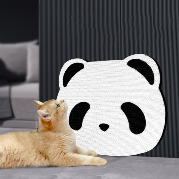 Pandamönster för kattskrapbräda slitstark anti-scratch repor väggmonterad kattskrapbrädeslipare