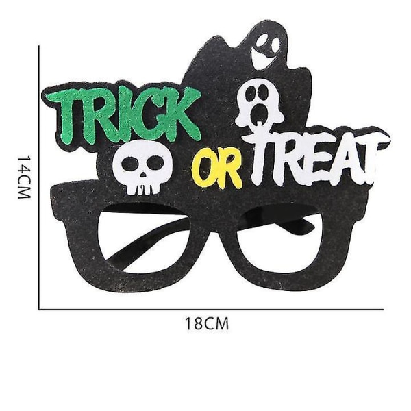 2-pack Halloween-glasögon Cosplay-glasögon Trendiga festglasögon Cosplay Halloween-festdekorationer för barn och vuxna b