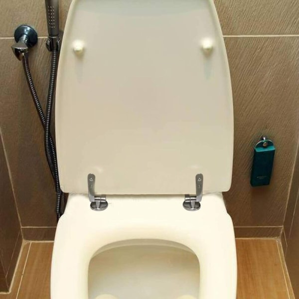 Toalettsitsgångjärn, set med 2 utbytesgångjärn för toalettsits med zinklegeringsfästen - Versailles