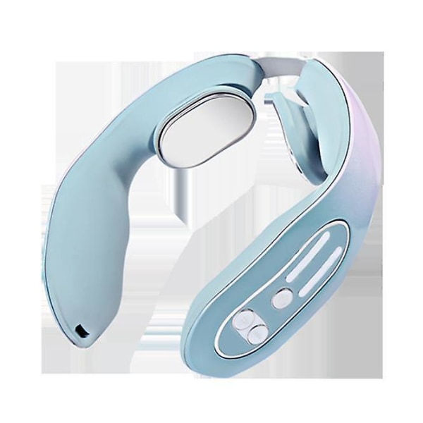 Ems Nackakupunkter Lymfvitetsmassageapparat, lymfdräneringsmaskin, massageapparat med 12 lägen (USB)