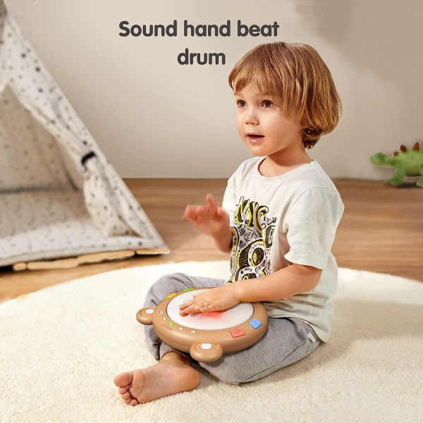 Baby leksaker, musikalisk trumma interaktiv leksakspresent