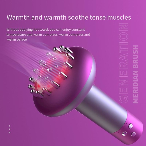 Intelligent elektrisk meridianborste koppning massage skrapa anti apelsinskal vävnad skönhet och hälsa skrapa infraröd värme bantning massage