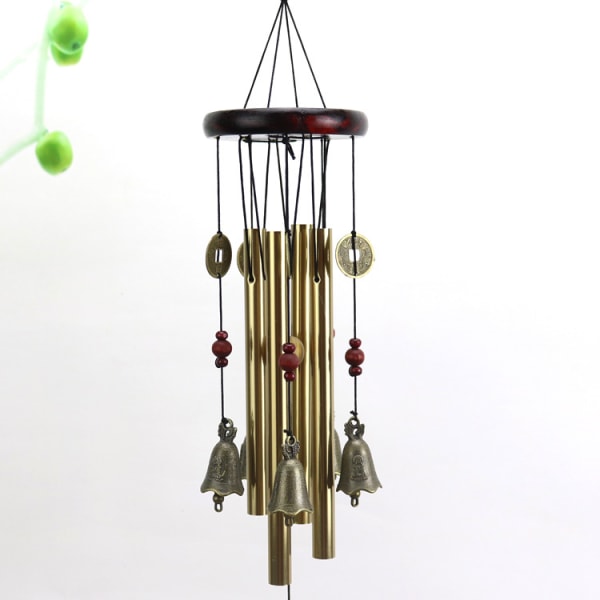 Vindklocka, 4 rör 5 klockor Klockspel Wind Chime