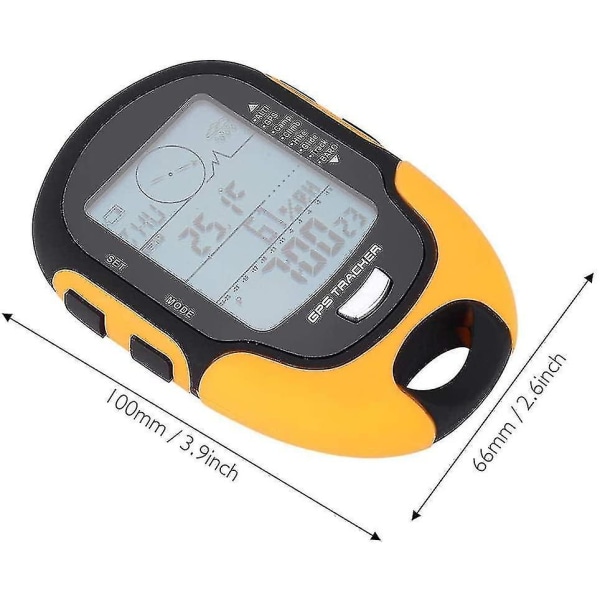 Digital barometrisk multifunktionell kompass Väderprognos GPS-navigeringsmottagare Handhållen laddningsbar termometer Hygrometer Barometer