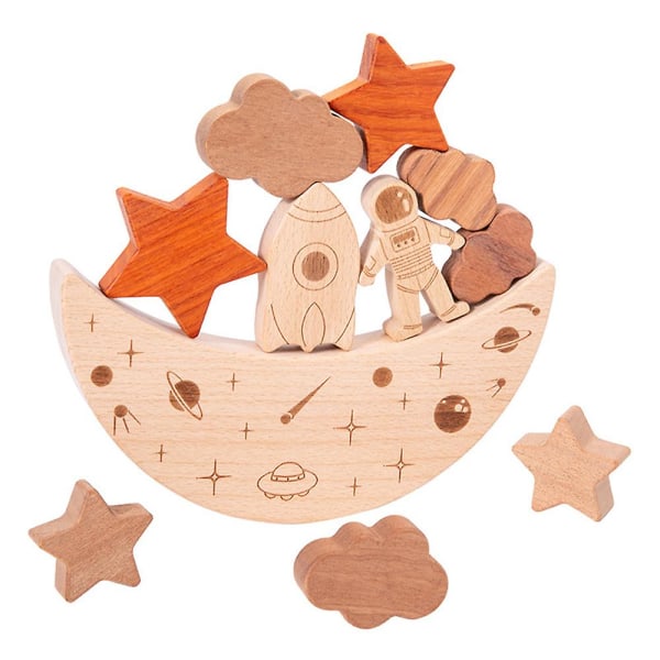 Stapelbara barnleksaker Barns djurbalansspel i trä Idealisk födelsedag Sensoriska stapelbara leksaker