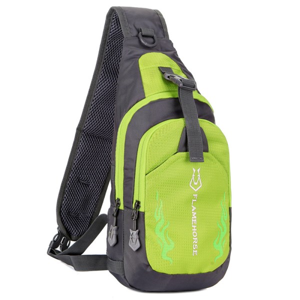 Ryggsäck med sling för män Bröstväska Resesport Gym Ryggsäck green