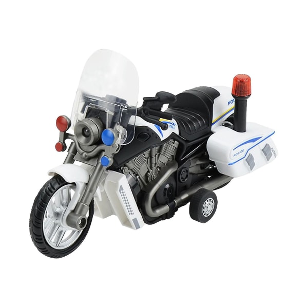 Fjärrkontroll bil barns polis motorcykel modell, barns lek bil motorcykel leksak med ljus och ljud