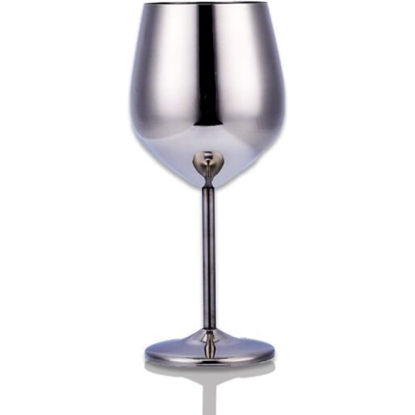 Rostfritt stål Rödvinsglas Metall Stam Vinglas Splittrsäkert Vitvin Cocktailglas Okrossbart (silver) silver
