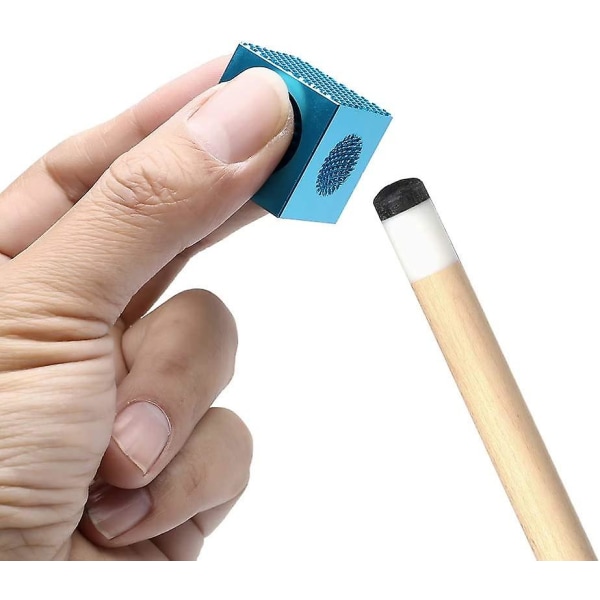 Fyrkantig grinder biljardkö reparationsverktyg för hudspets nålreparatör (1 st) blue