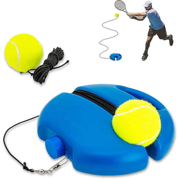 Tennistränarreboundboll, solo tennisträningsutrustning för självträning, bärbart tennisträningsverktyg, tennisrebounder-kit