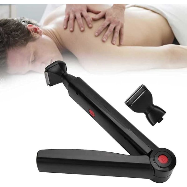 USB New Body Razor Body Hair Trimmer Hårborttagningsverktyg för män Rygghår Body Groomer Trimmer Borttagning, Elektrisk rygg- och kroppsrakapparat för män
