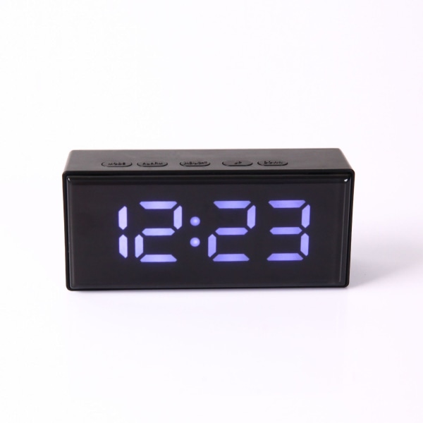 Digital klocka, två visningslägen Skrivbordsklocka Stor skärm Modern sovsal Hem Sovrum Blå