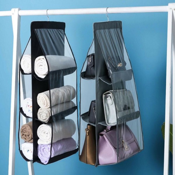 2 st Handväska Organizer Hängande 6/8 Pocket Handbag Organizer