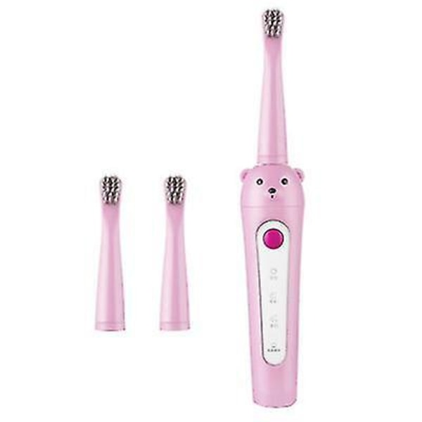 Uppladdningsbar elektrisk tandborste för barn (rosa)