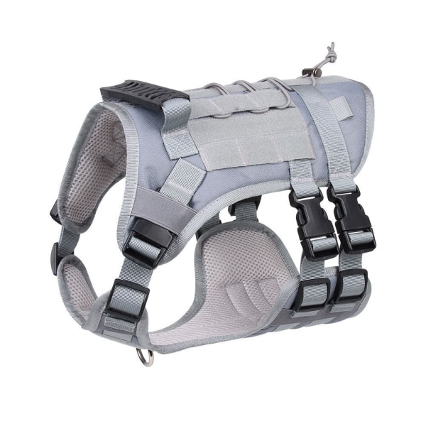 Lätt och hållbar Tactical Dog Ryggsäck Pet Tactical Väst grey