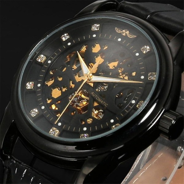 Casual Style Automatisk Mekanisk Watch Full Steel Lyx Herr Armbandsur