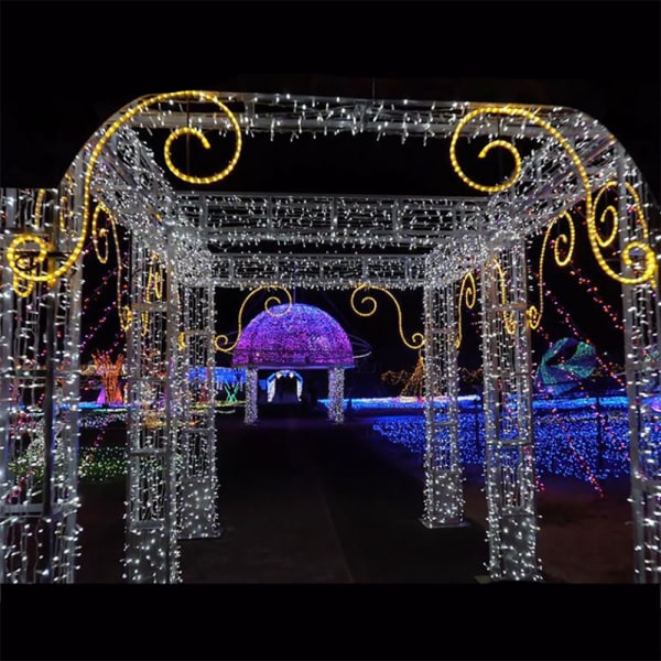 LED-lyktor, vattentäta utomhusslingor, köpcentra och butiker Blinkljus för bröllop, juldekorationslampor Warm White 20 m