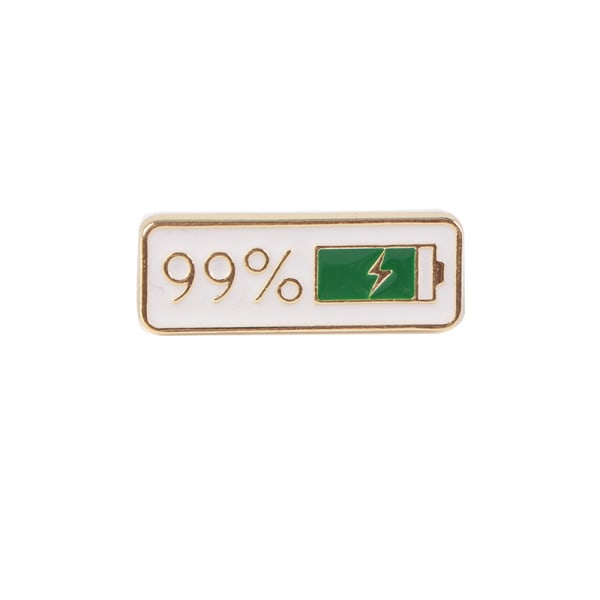 2st Tecknad 1% 99% Power Brosch Lapel Badge Smycken Matchande för dagligt bruk