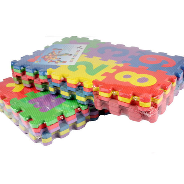 36st Träningspussel för barn i flera färger med alfabet och siffror Lekmatta för golvskyddsträning