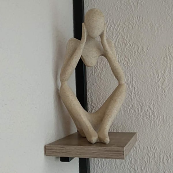 Hartsskulptur, modern konststaty, abstrakta dekorativa figurer, för vardagsrumsdekoration, kontor, café, klubb (stil 3)