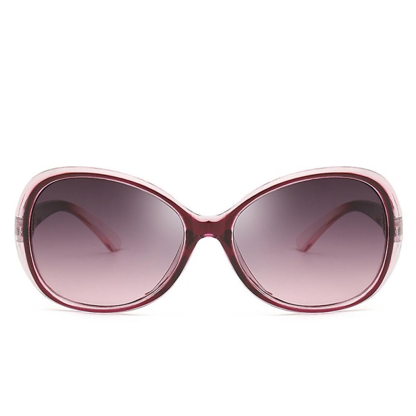 Dam vintage överdimensionerade solglasögon kvinnors breda sköld Designer Oval