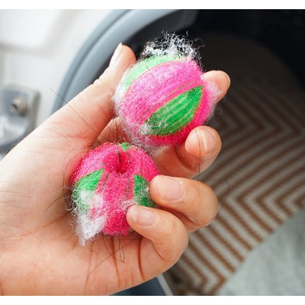 12st Tvättbollar Tyg Husdjurshårborttagare Tvättmaskin Klädrengöring