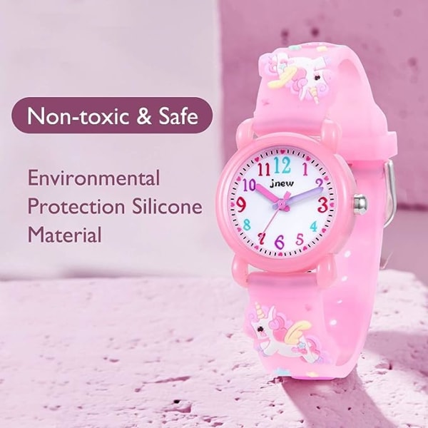 Watch, flick- och watch vattentät 3D söt tecknad leksakssimuleringsklocka med watch